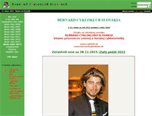 Tablet Screenshot of bernardcykloklub.sk